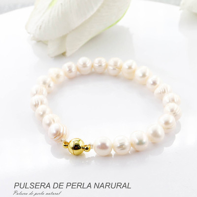 Pulsera de perla natural