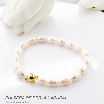 Pulsera de perla natural