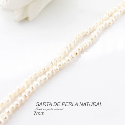 Sarta de perla natural