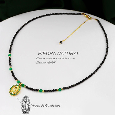 Collar de piedra natural Ónix