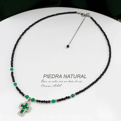 Collar de piedra natural Ónix