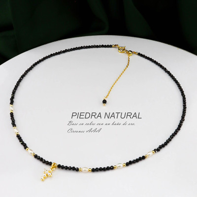 Collar de piedra natural Ónix