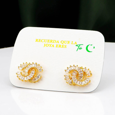 Aretes en Covergold Rodinado