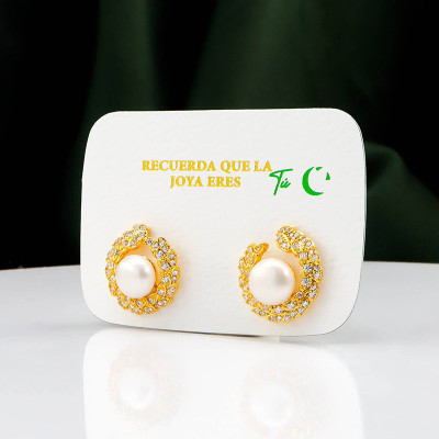 Aretes en Covergold Rodinado