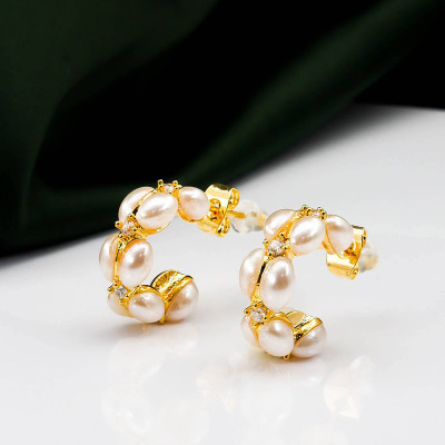 Aretes en Covergold Rodinado