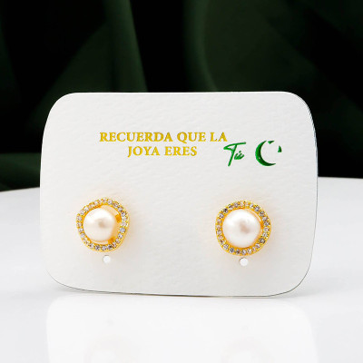 Aretes en Covergold Rodinado