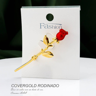 Broche en Covergold Rodinado
