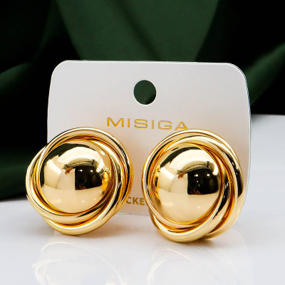 Aretes en Covergold Rodinado