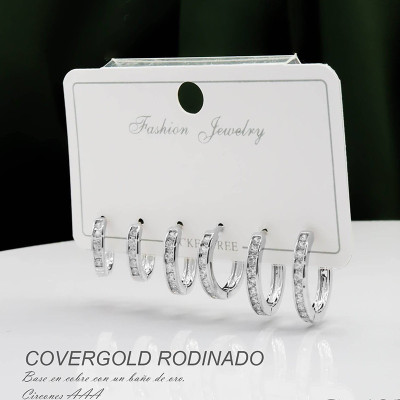 Set de candongas en Covergold Rodinado