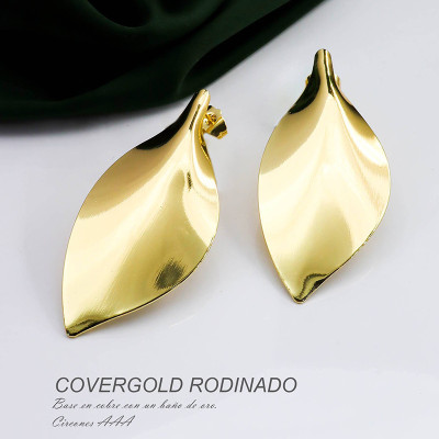 Aretes en Covergold Rodinado