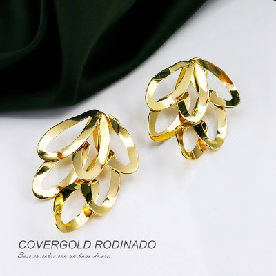 Aretes en Covergold Rodinado