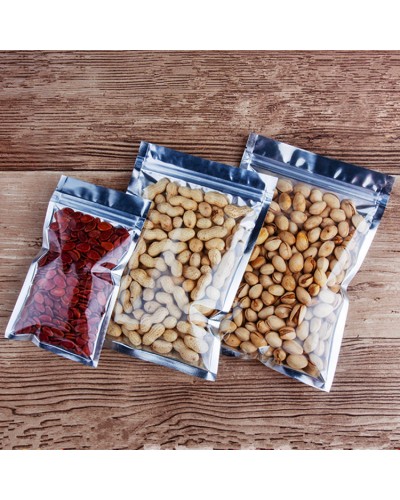 Bolsa hermética Plateada paquete x 100