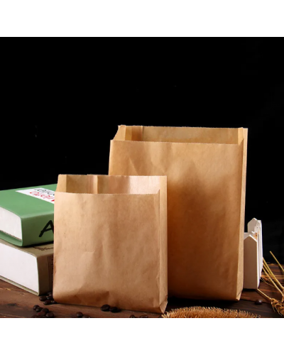Bolsa cuadrada Blanca o Kraft paquete x 50