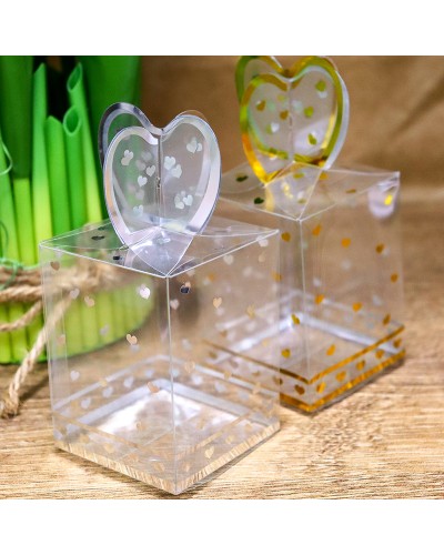 Caja de acetato con corazones paquete x 50 (6x6x6)