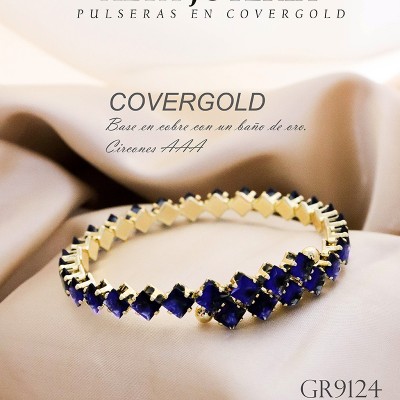Pulsera de circones azules