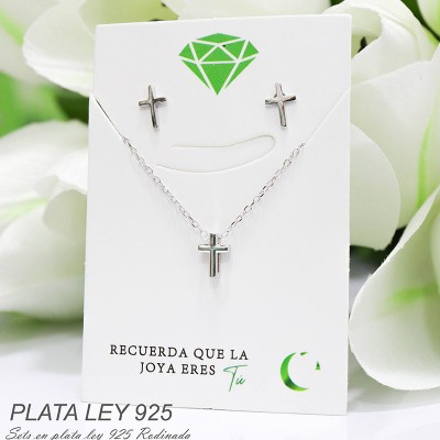 Collar de cruz Plata 925