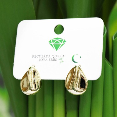 Aretes con textura Covergold