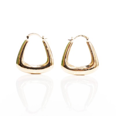 aretes triangulares chunky en covergold