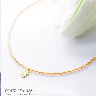 Collar de Citrino nano faceteada en plata ley 925