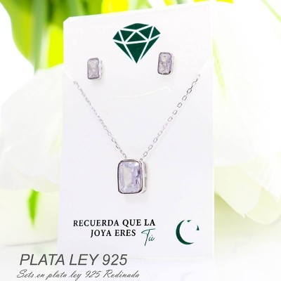 Set en plata ley 925