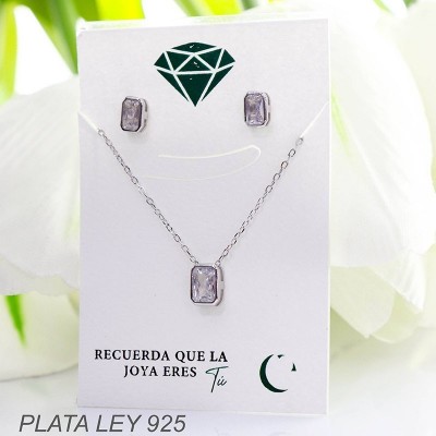 Set en plata ley 925