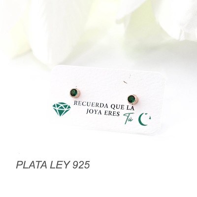 Aretes en plata ley 925