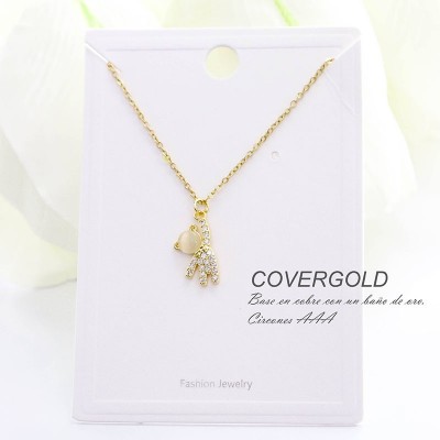 Collar de oso en covergold