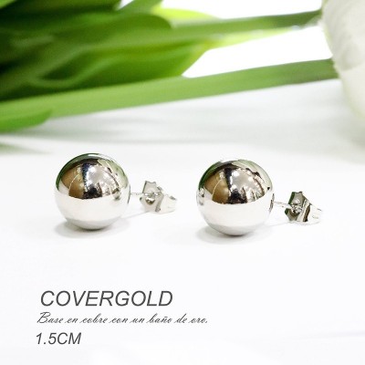 Aretes chunky en Rodio
