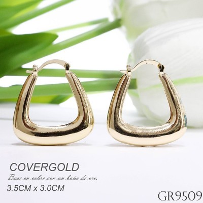 Aretes chunky en Rodio