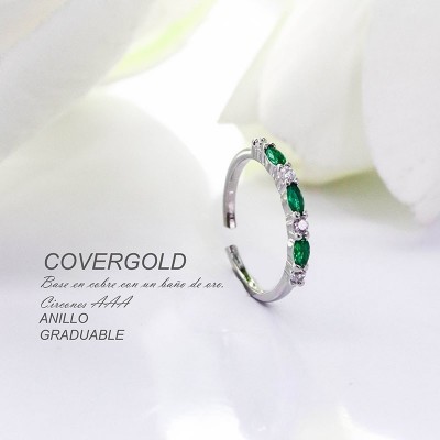 Anillo ajustable en covergold