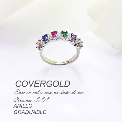 Anillo ajustable en covergold