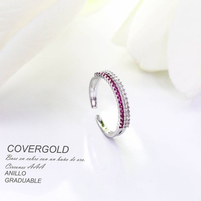 Anillo ajustable en covergold