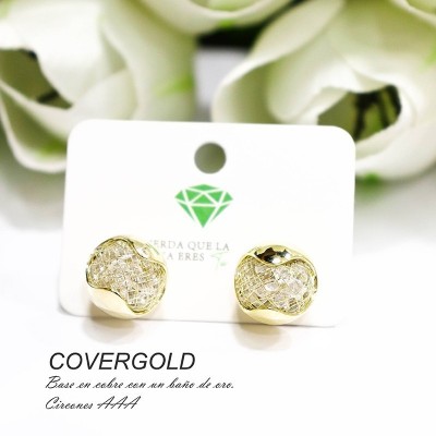 Aretes chunky en Rodio