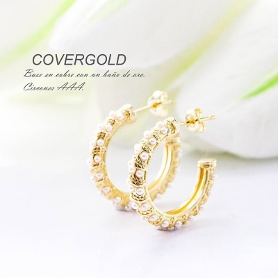 Aretes en covergold
