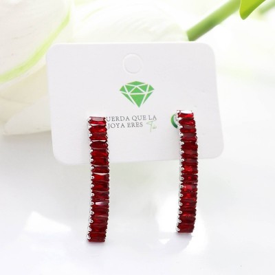Aretes en covergold con baño en Rodio