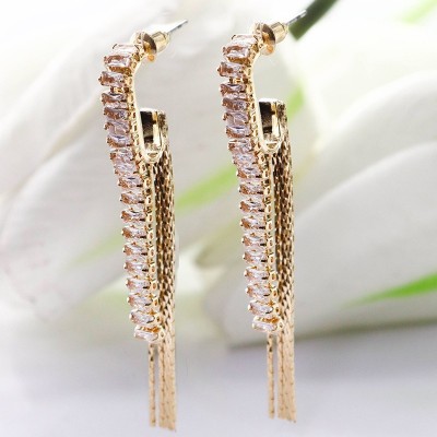 Aretes en covergold con baño en Rodio