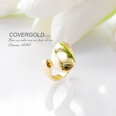 Anillo en covergold con baño en Rodio