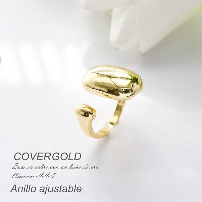 Anillo en covergold con baño en Rodio