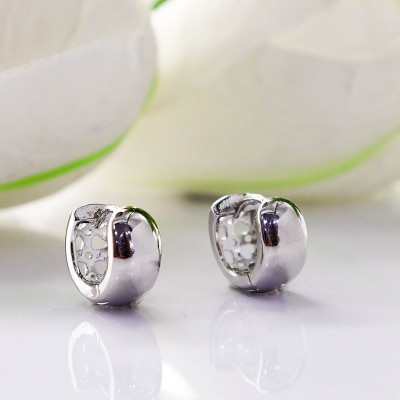 Aretes en covergold con baño en Rodio