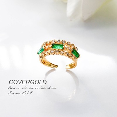 Anillo en covergold con baño en Rodio