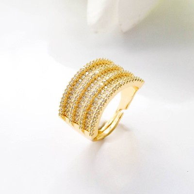Anillo en covergold con baño en Rodio