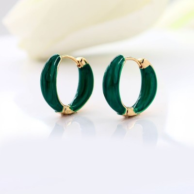 Aretes en covergold con baño en Rodio