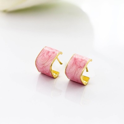 Aretes en covergold con baño en Rodio