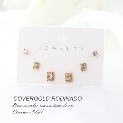 Earcuff en covergold con baño en Rodio