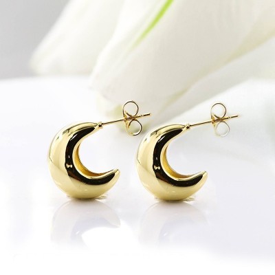 Aretes en covergold con baño en Rodio