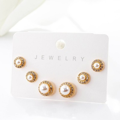 Set de aretes de covergold rodinado