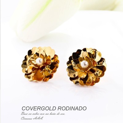 Aretes en covergold rodinado