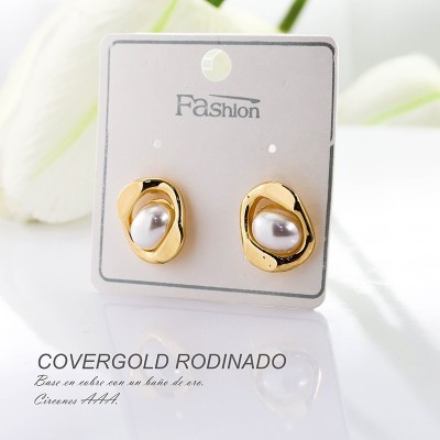 Aretes en covergold rodinado