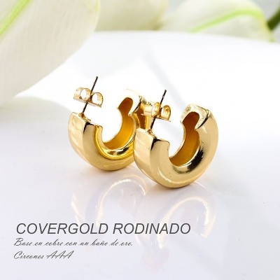 Aretes en covergold rodinado