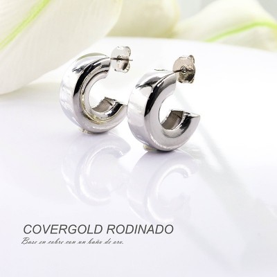 Aretes en covergold rodinado